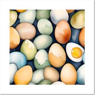 National Egg Month January - Watercolors Posters and Art